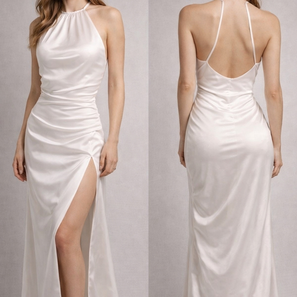 Chic Backless White Dress